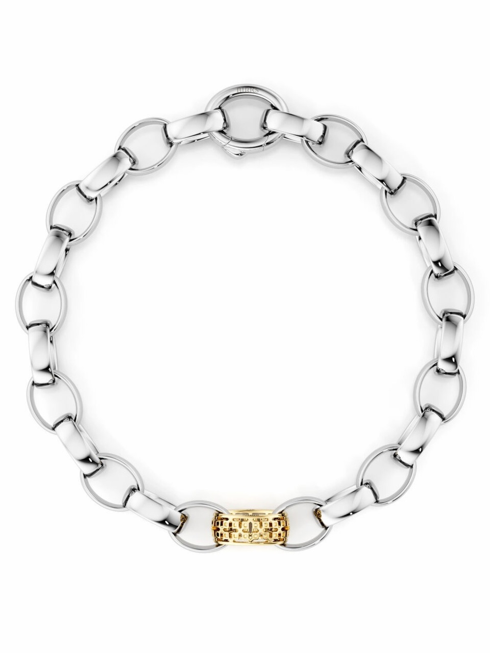 Birks Dare to Dream Yellow Gold and Sterling Silver Link Bracelet